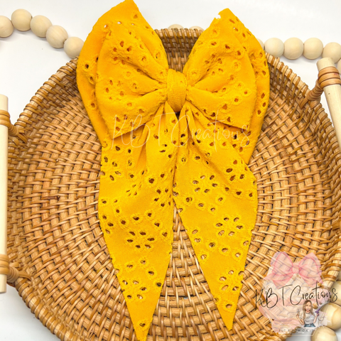 Mustard Eyelet Brielle Sailor