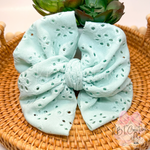 Mint Eyelet Messy Biggie