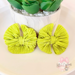 Lime Pleated Messy Piggies