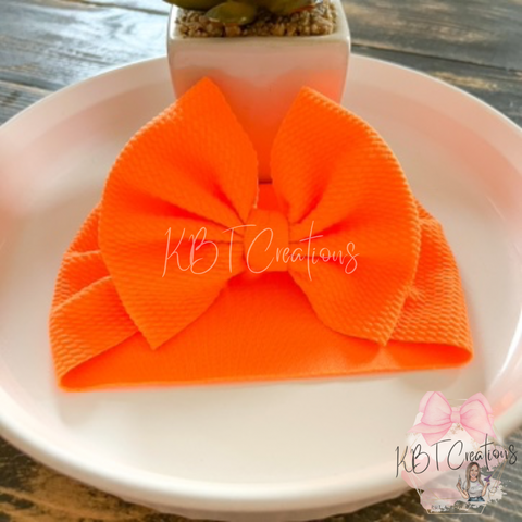 Neon Orange Bullet Headwrap