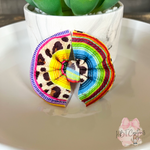 3” Serape Cheetah Bow