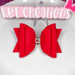 Watermelon Red Suede Brae Bow